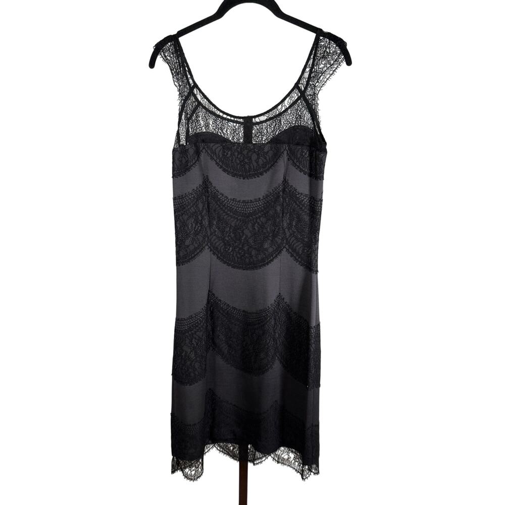 Sophene Black & Gray Lace Dress Size XS